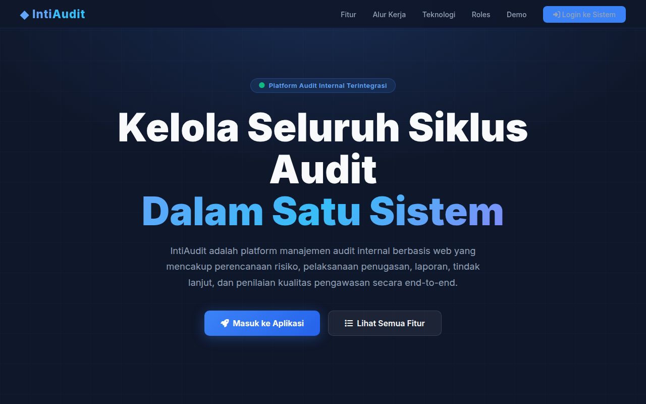 IntiAudit - Sistem Audit Internal