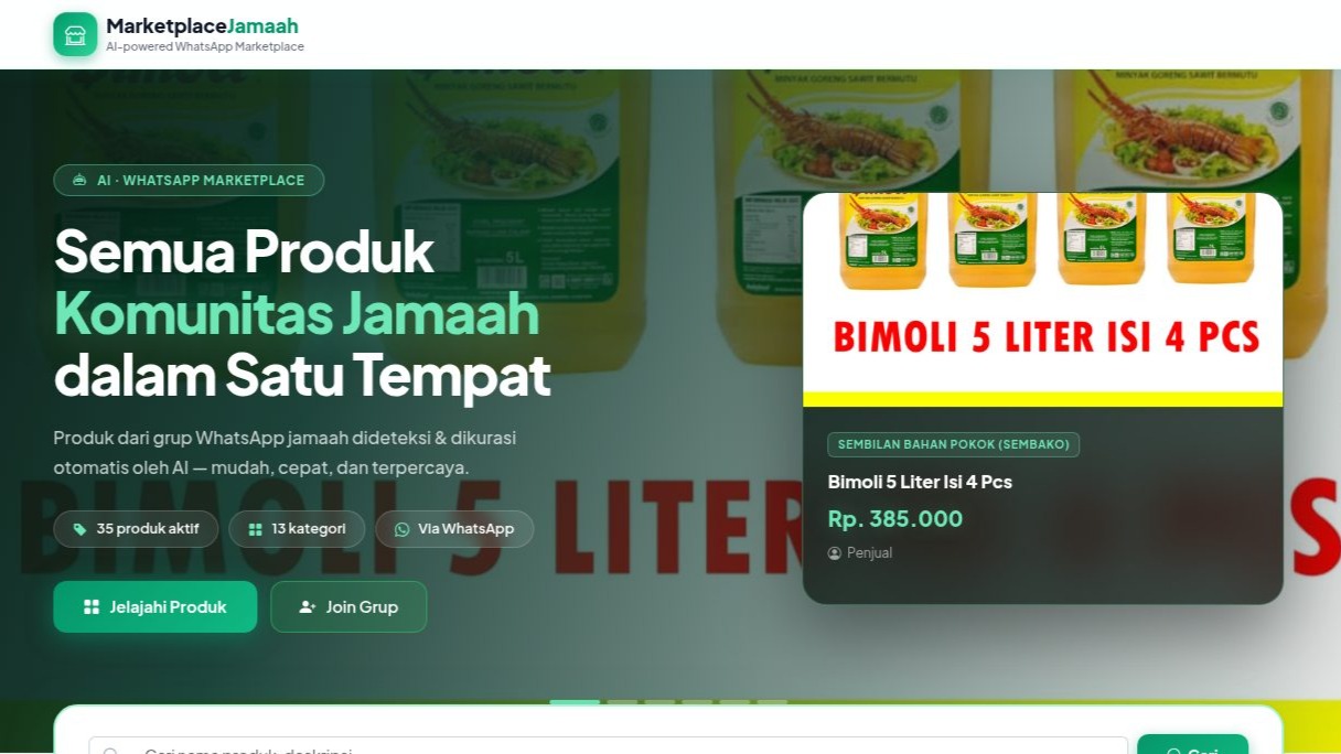 Marketplace Jamaah AI
